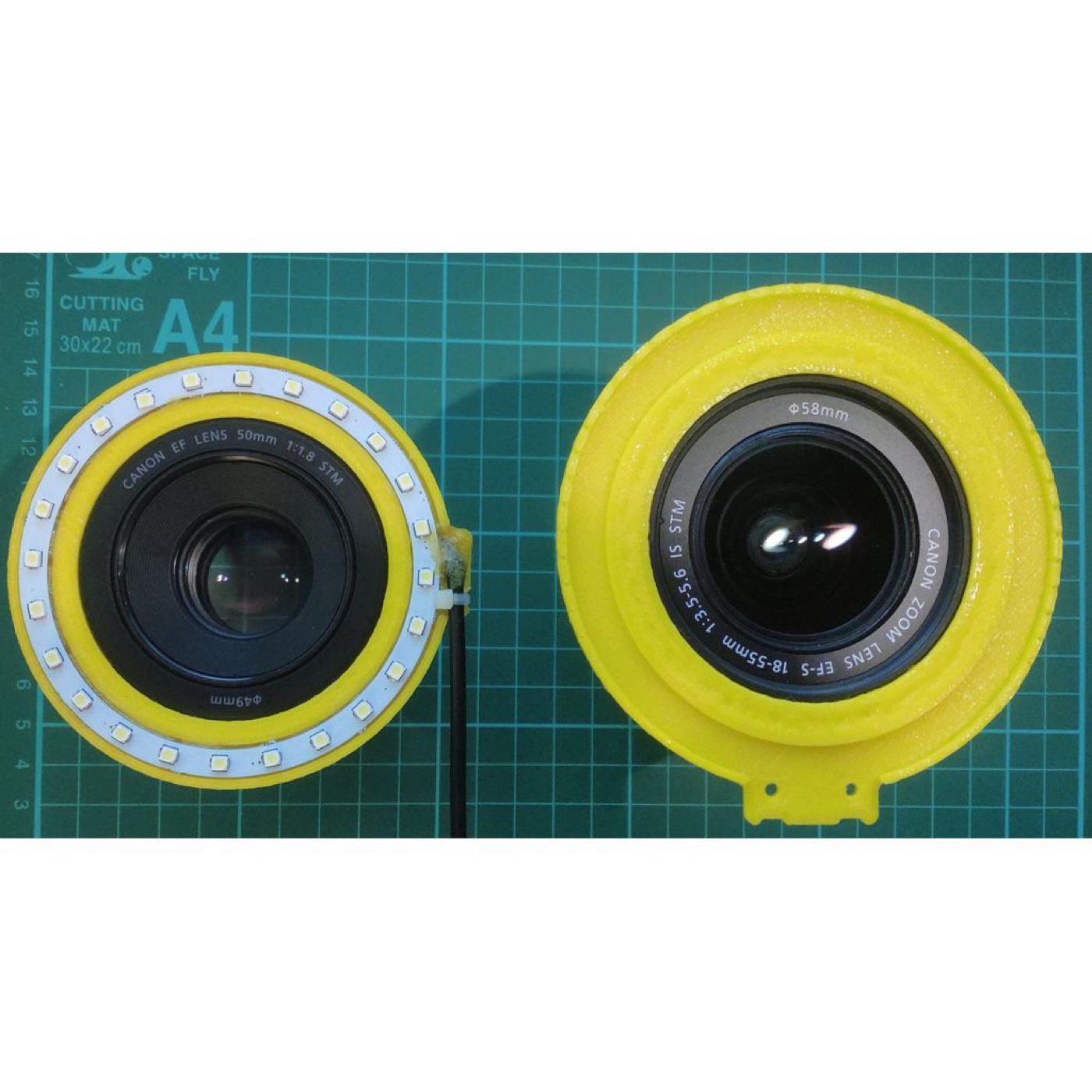 Canon Lensler için 90mm LED Halka Işık Adaptörü
