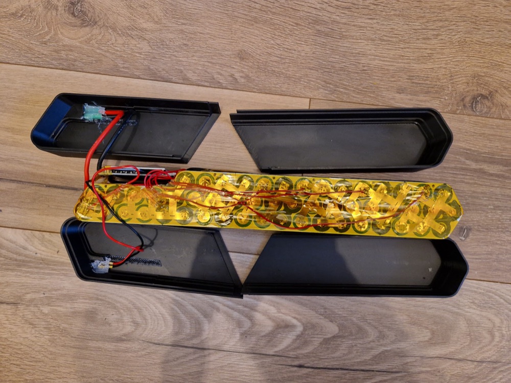 E-Bisiklet Pil Paketi Gövdesi (13s4p 18650, 48V, 52 Hücreli) görsel 2