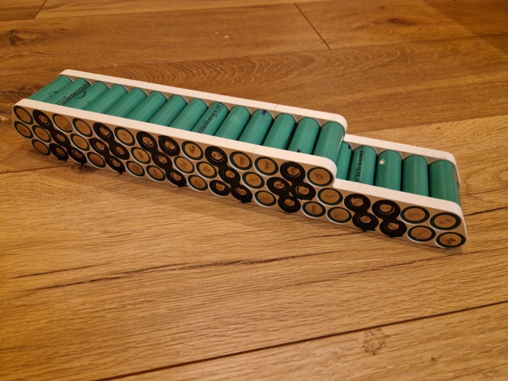 E-Bisiklet Pil Paketi Gövdesi (13s4p 18650, 48V, 52 Hücreli) görsel 4