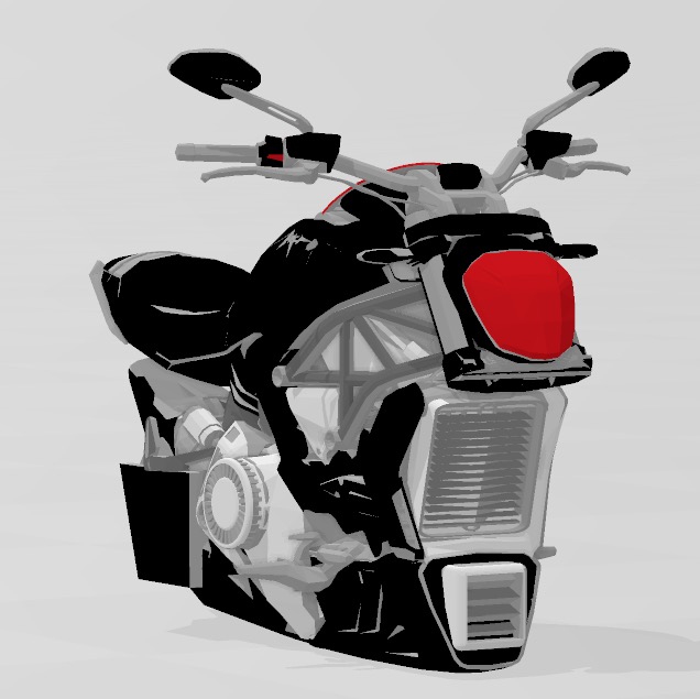 Ducati Temalı Hızlı Motor Gövde Süsü görsel 2
