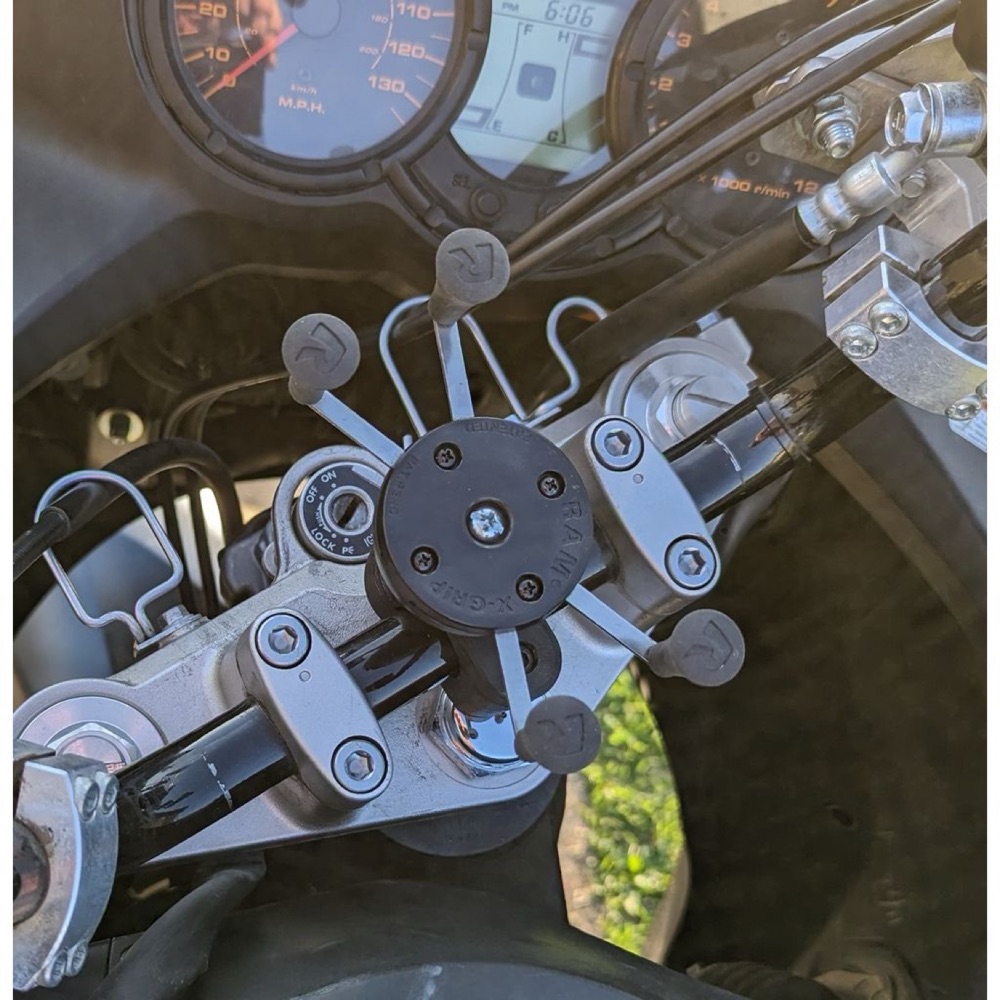Minimalistic RAM X-Grip mount/clamp for 22-mm handlebars