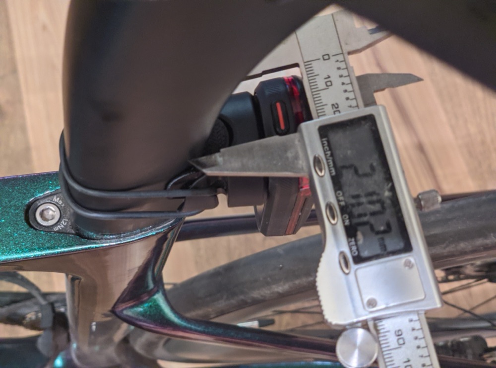 Bisiklet Sele Borusu Ped Parçası (Garmin Varia RTL515 D Aero için, TPU) görsel 2