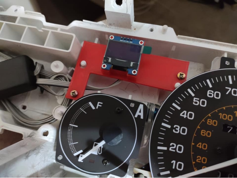 Toyota Corolla AE92 Gösterge Paneli Ek Ekran Braketi