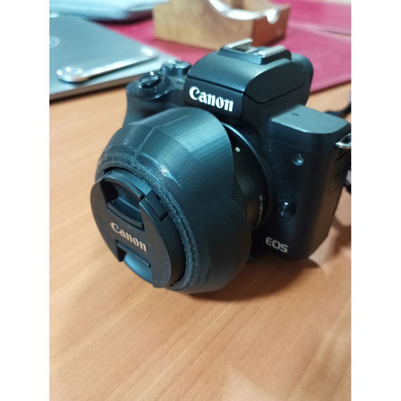 Canon EF-M 15-45mm Lens için Parasoley görsel 4
