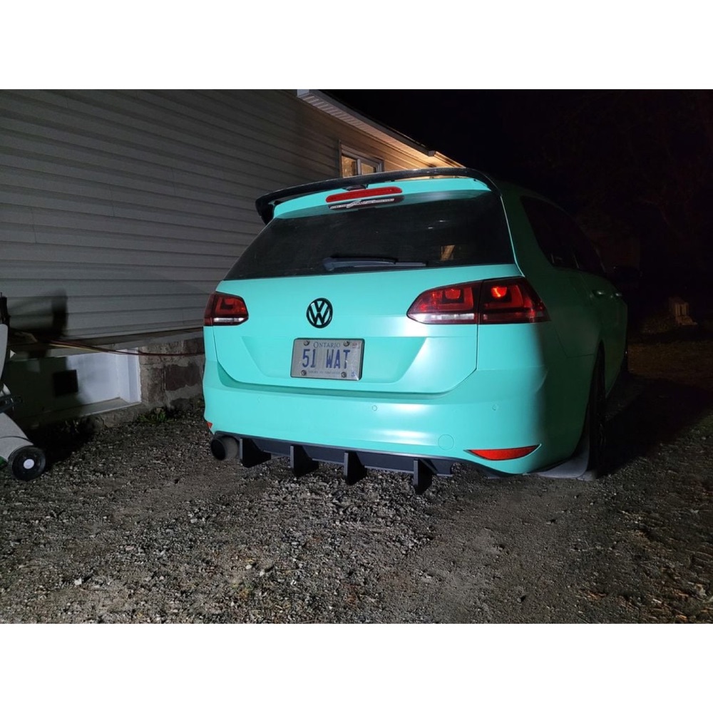VW Golf Sportwagen MK7 Diffuser Finleri görsel 3