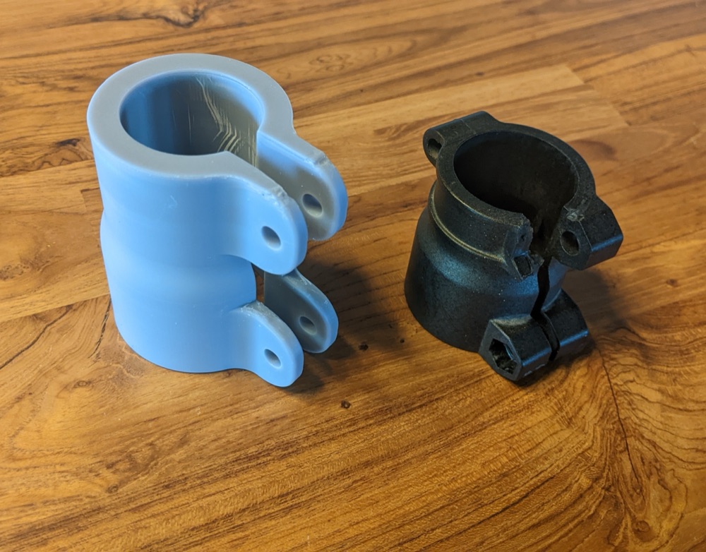 Bisiklet Tamir Standı Boru Bağlantısı (36/42 mm) görsel 2