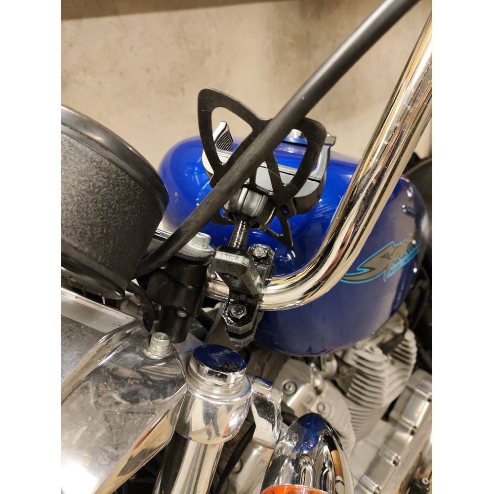 Harley Davidson Gidon Telefon Tutucu Top Adaptörü görsel 4