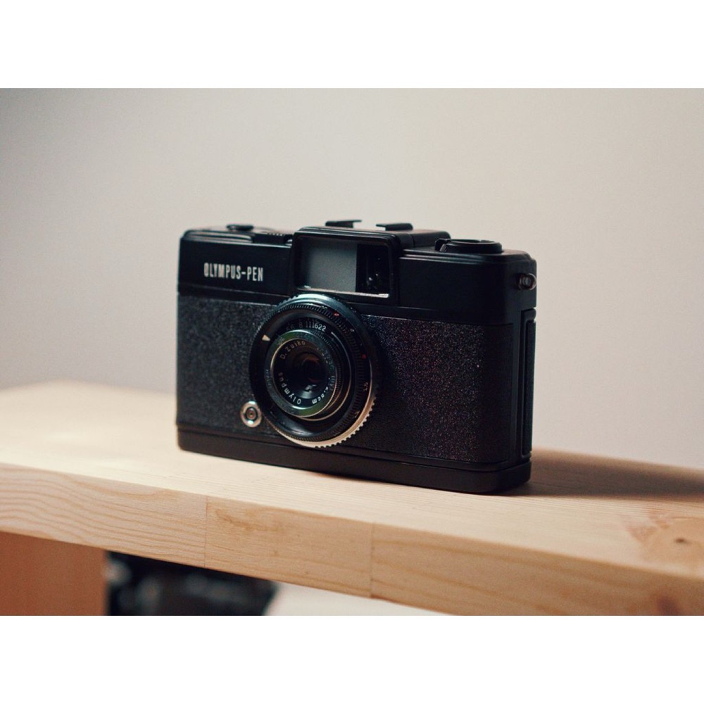 Olympus Pen / Pen S Kamera Suni Deri Kaplaması (Yedek)
