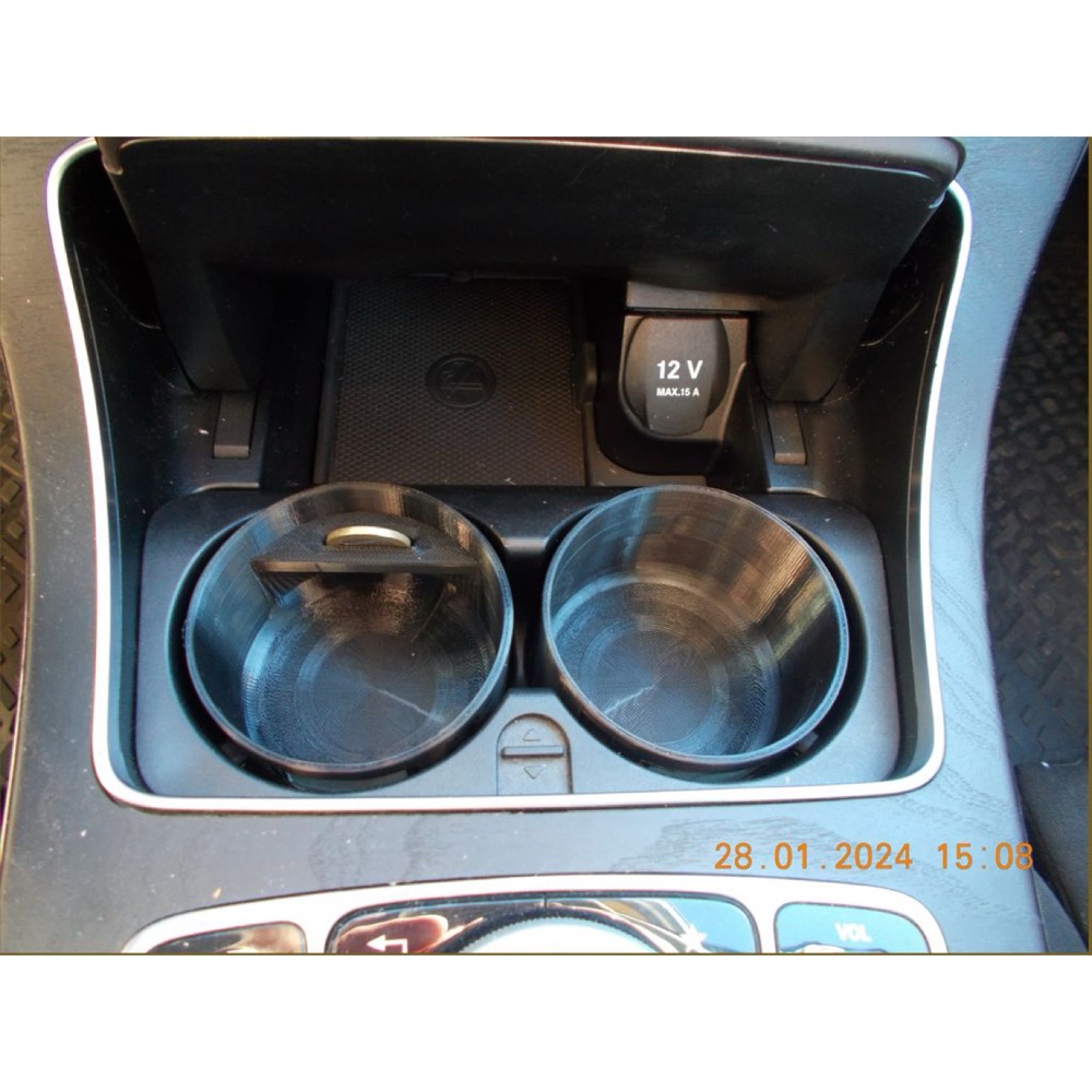 Mercedes W205/W213/X253 Bardaklık ve Küçük Eşya Kase Yuvası görsel 6