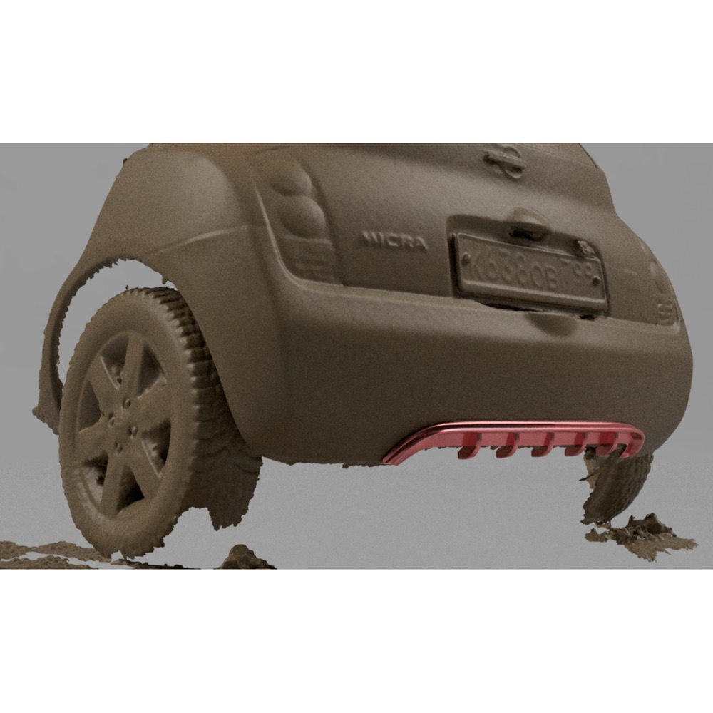 Nissan Micra / March K12 arka difüzör ayar parçası görsel 2