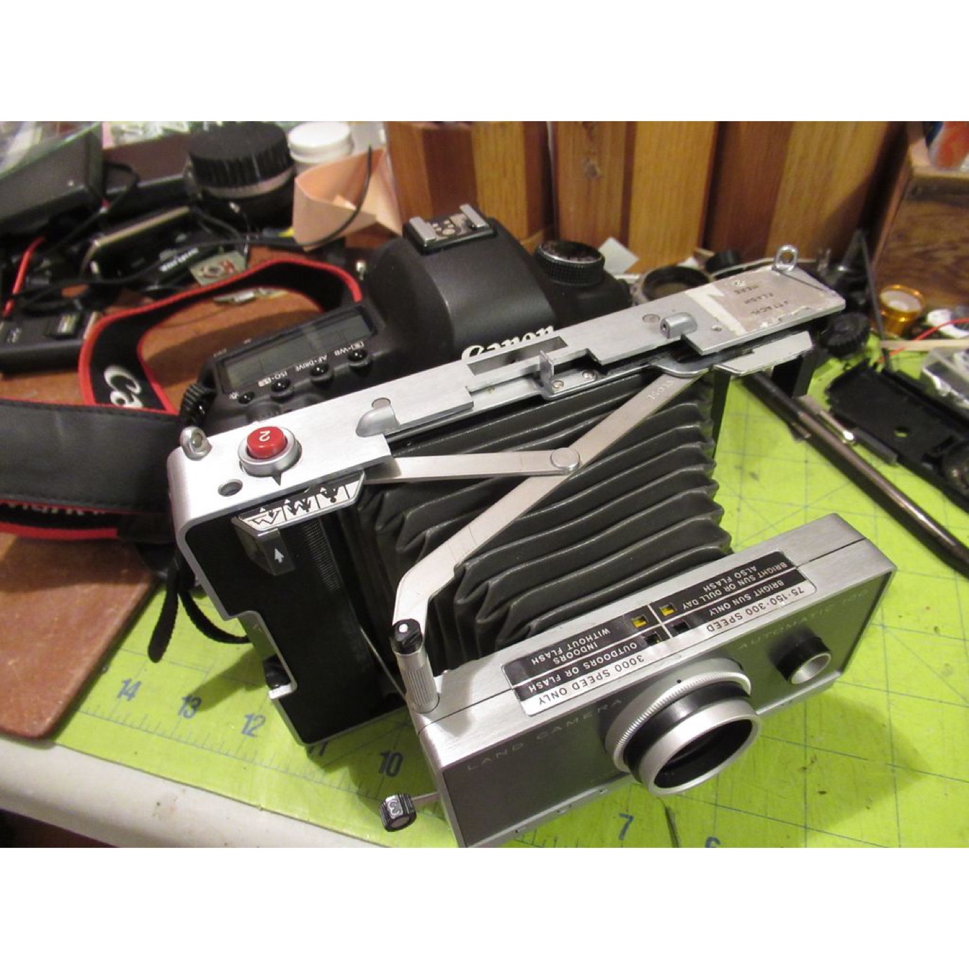 Canon EF Gövde - Polaroid Paket Kamera Lens Adaptörü görsel 2