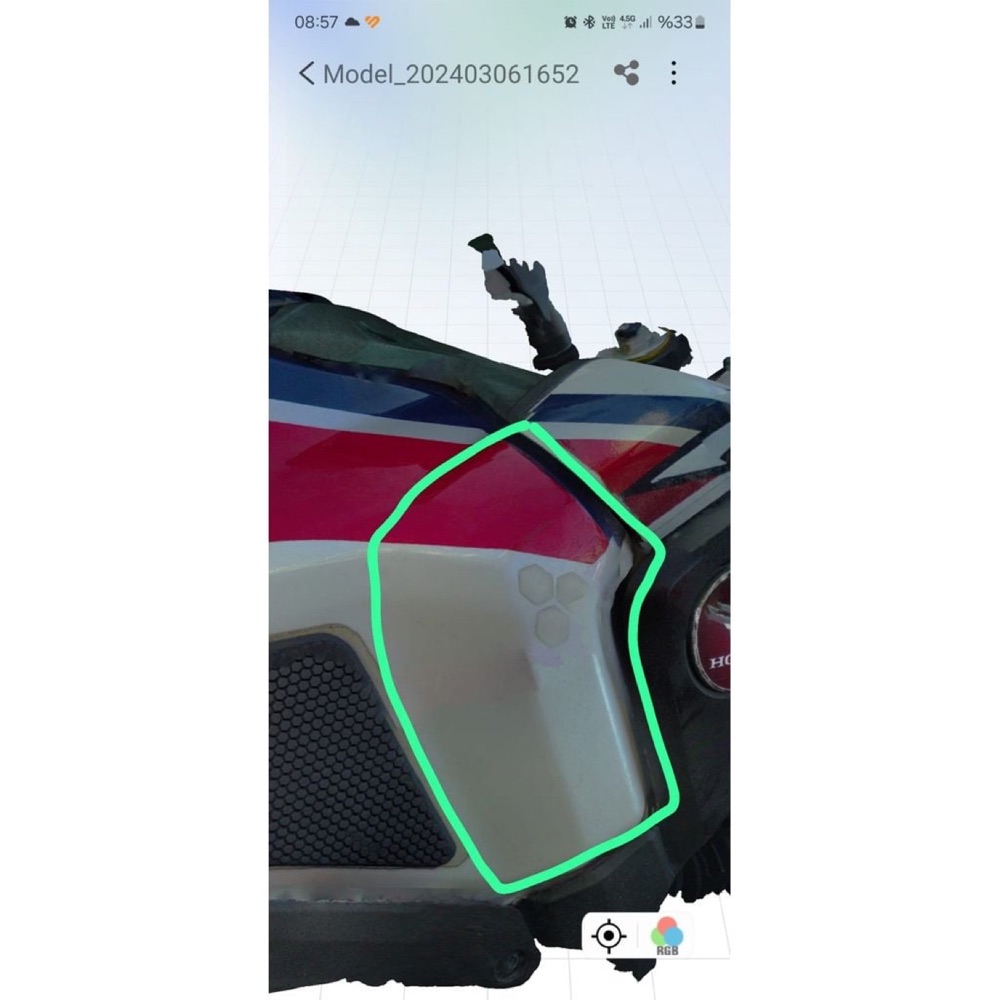 Honda Africa Twin (2016) Yakıt Deposu Koruyucusu görsel 3