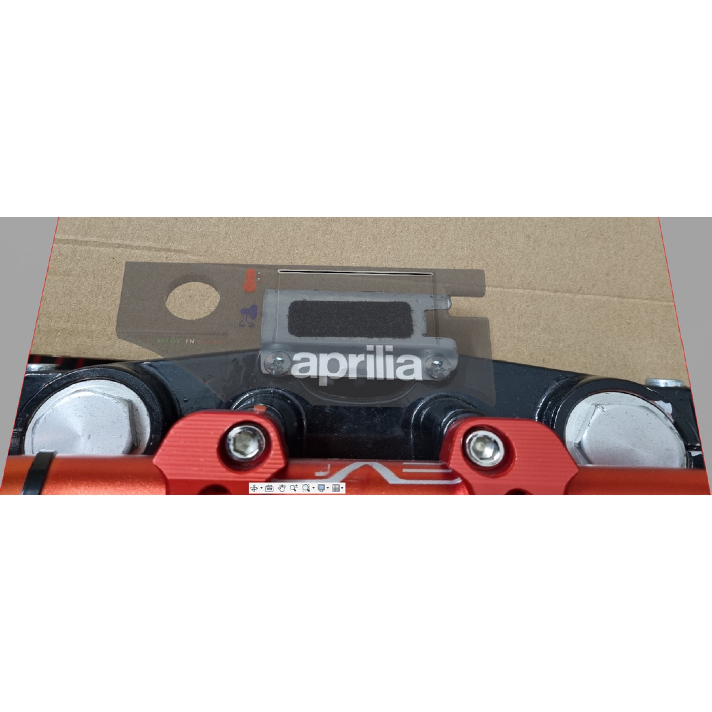 Aprilia SX50/Derbi Sıcaklık Ekranı Tutucu görsel 3