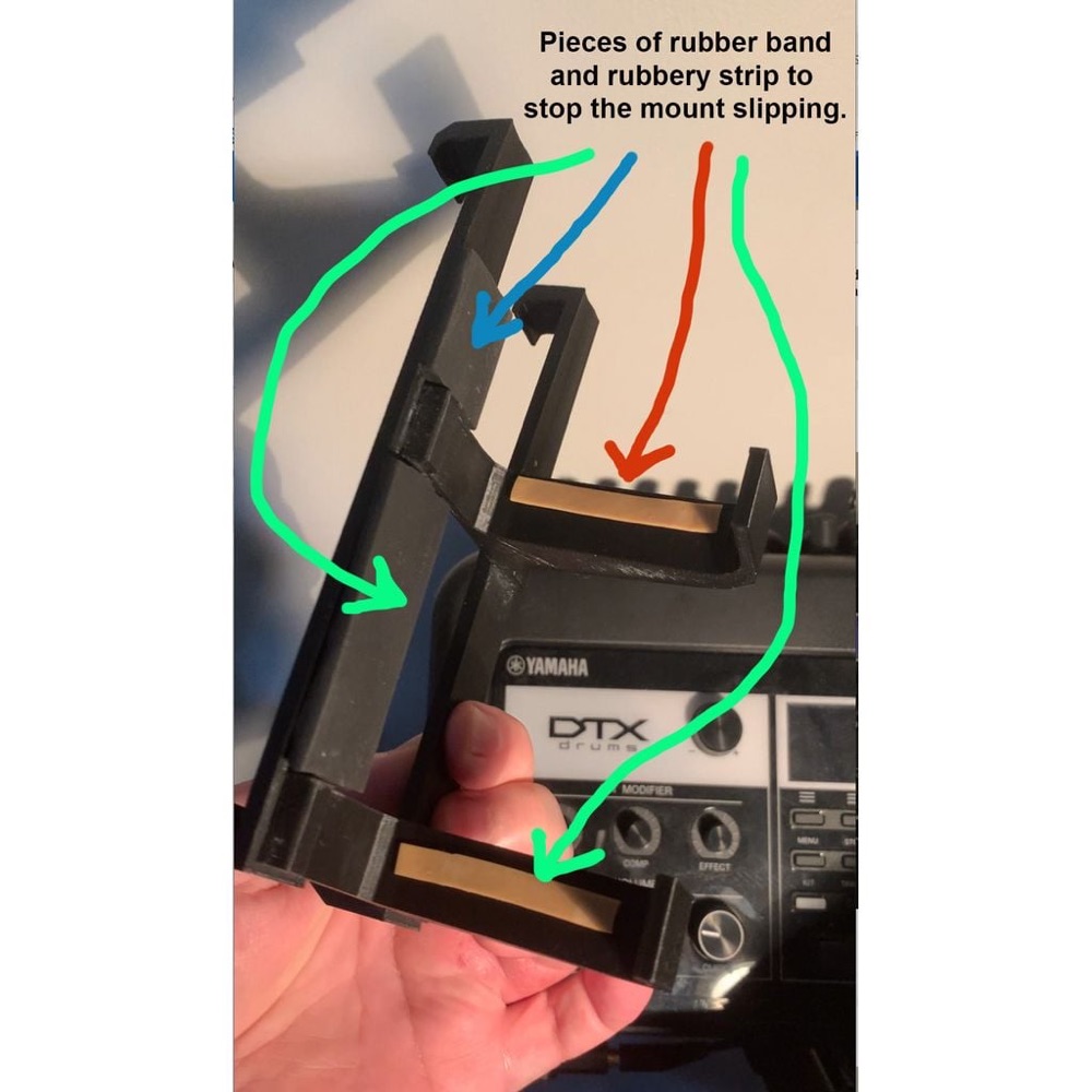 Yamaha DTXPro Davul Modülü Telefon Tutucusu görsel 3