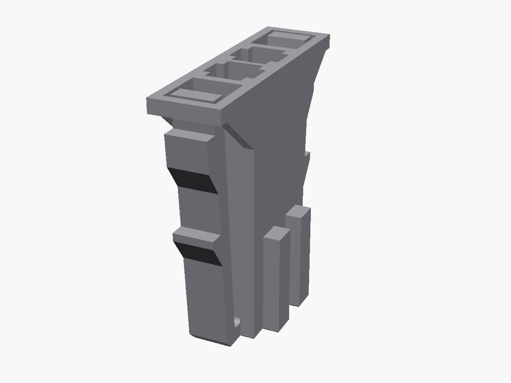 VW 2 Pin Konektör Kapağı (1J0972923) görsel 3