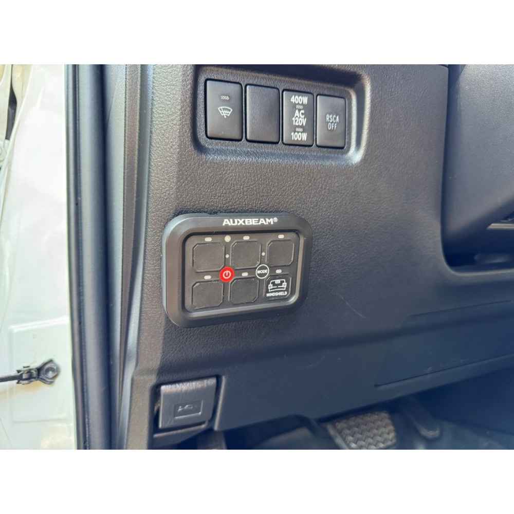 Toyota 4Runner Auxbeam RA60 6'lı Anahtar Paneli (Delme Gerektirmez)