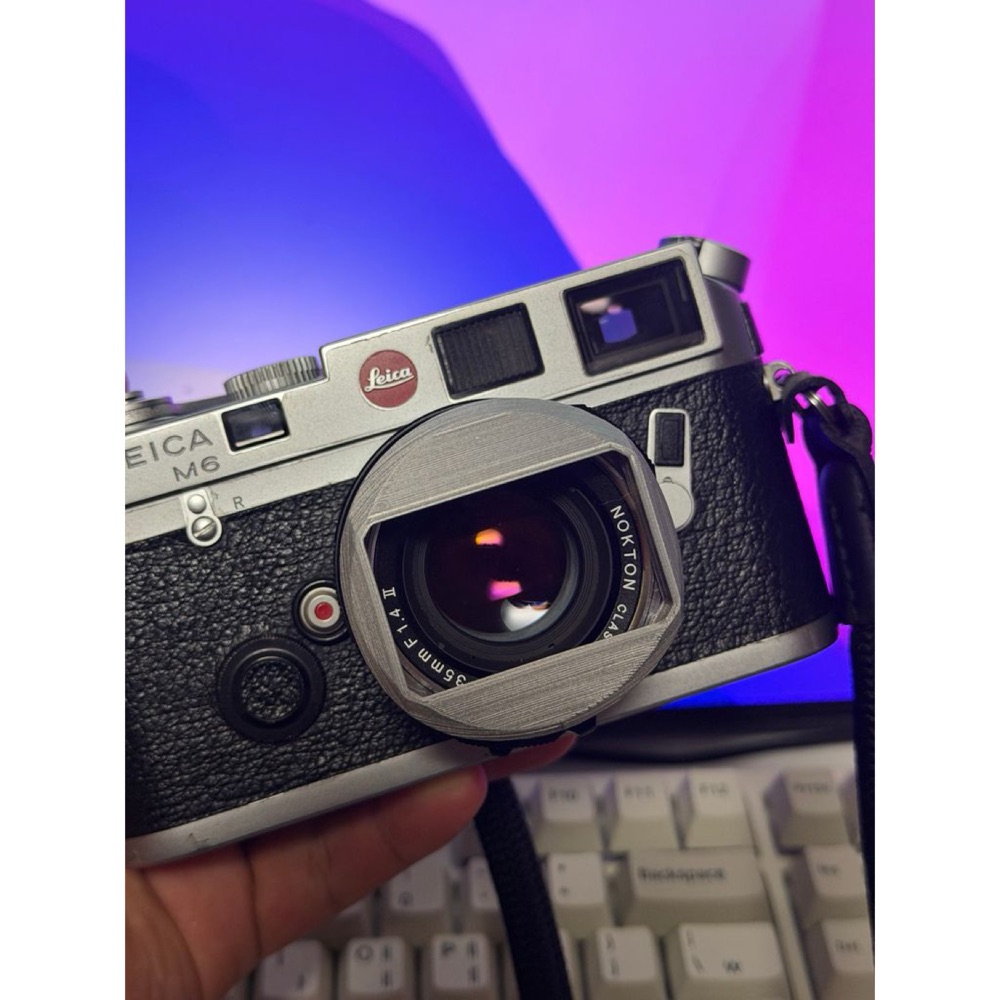 Voigtländer / Zeiss Leica M Bayonet Objektifler İçin Kare Lens Hood (28/35/40/50 mm) görsel 2
