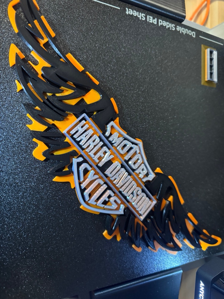 Harley-Davidson Kanatlar Duvar Sanati