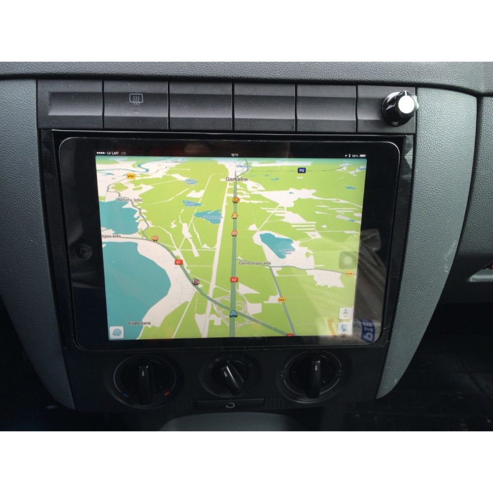 Škoda Fabia iPad mini mount for fabia MK1 dashboard görsel 2