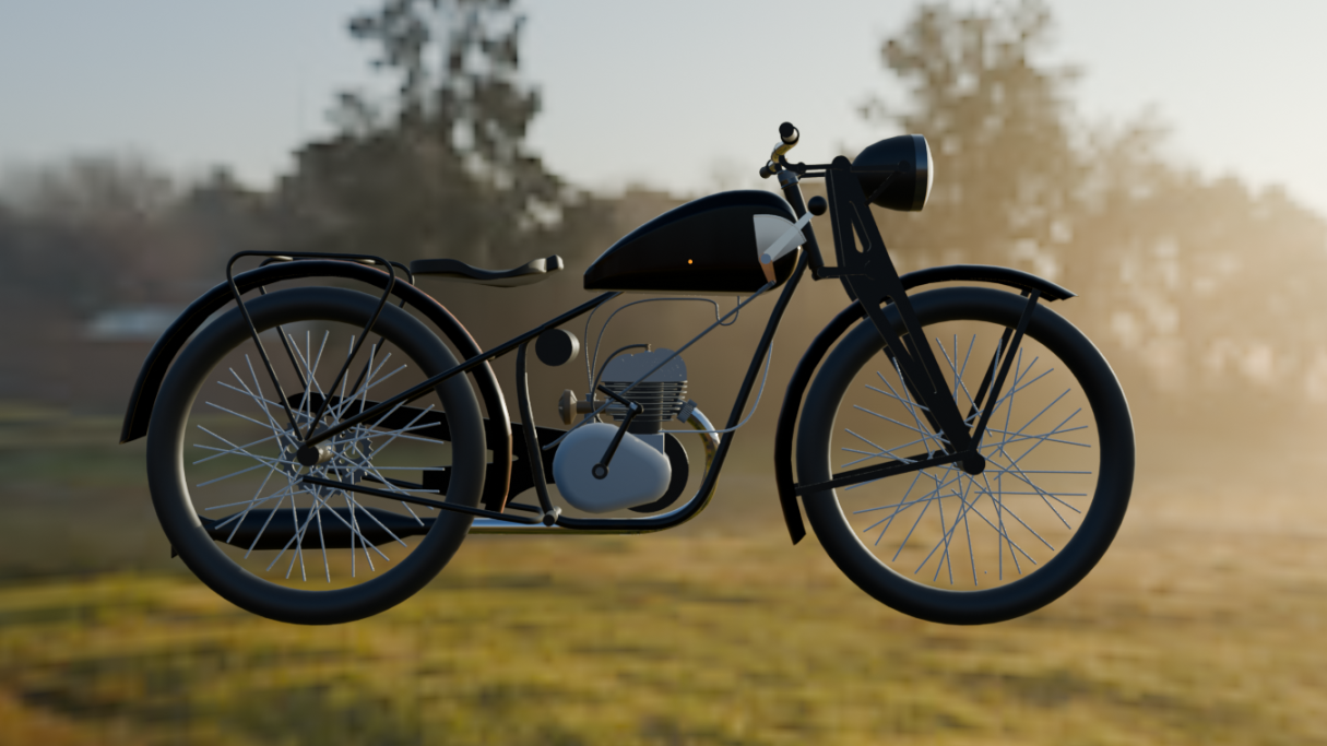 Husqvarna 1949 Model Motosiklet Parçası görsel 3