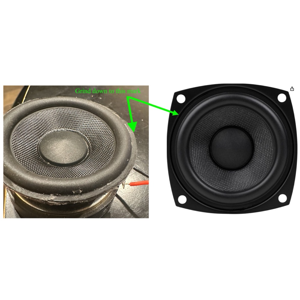 Kapı Panosu Orta Frekans Hoparlör Adaptörü (BMW E36 Uyumlu) görsel 2