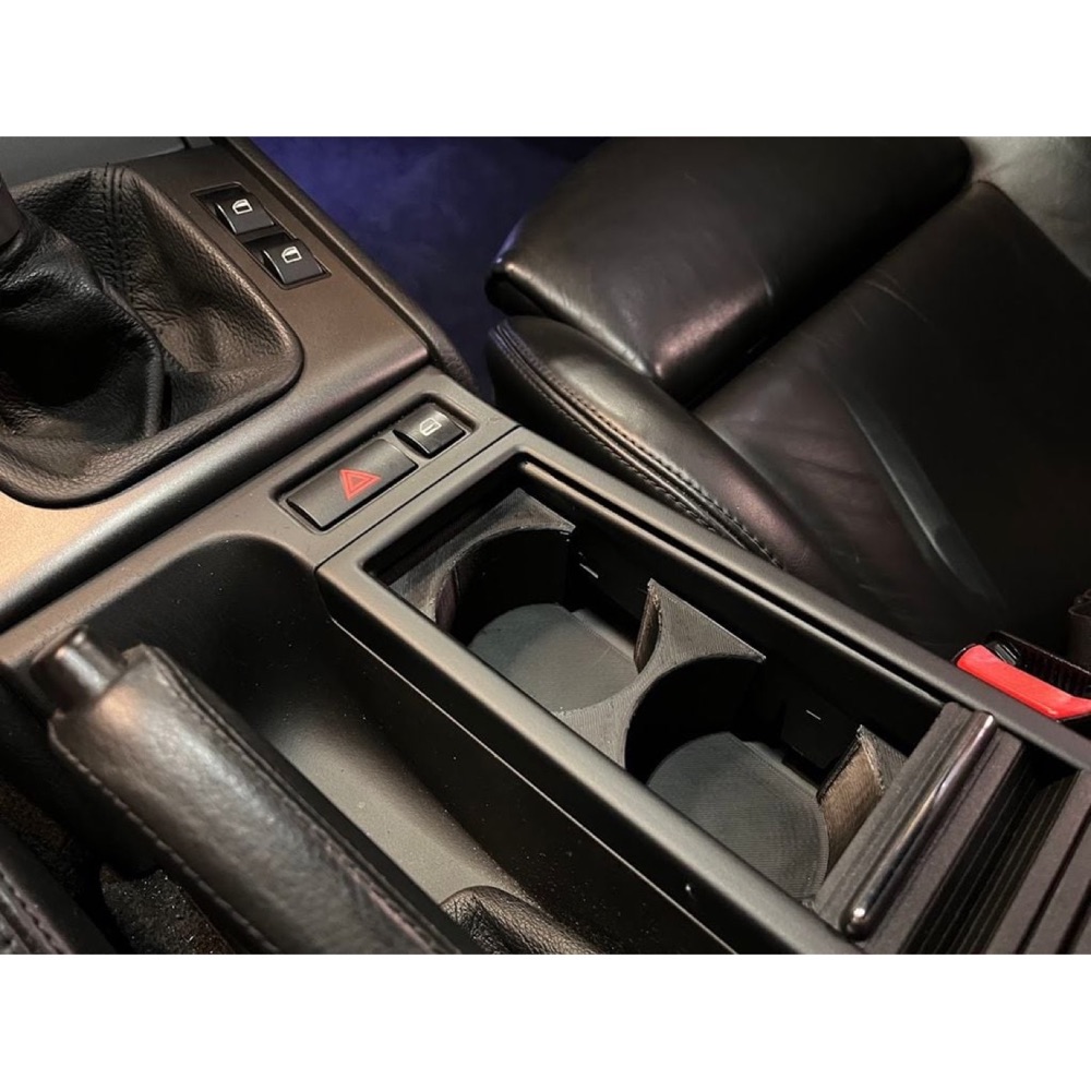 Çift Gözlü Bardaklık Konsolu - Euro Telefon Bölmesi (BMW E46 Uyumlu)