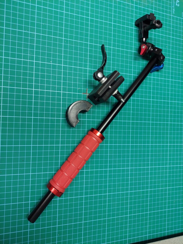 Bisiklet Gidonu Aksiyon Kamerası / Selfie Çubuğu Tutucusu (15 mm Rot) görsel 3