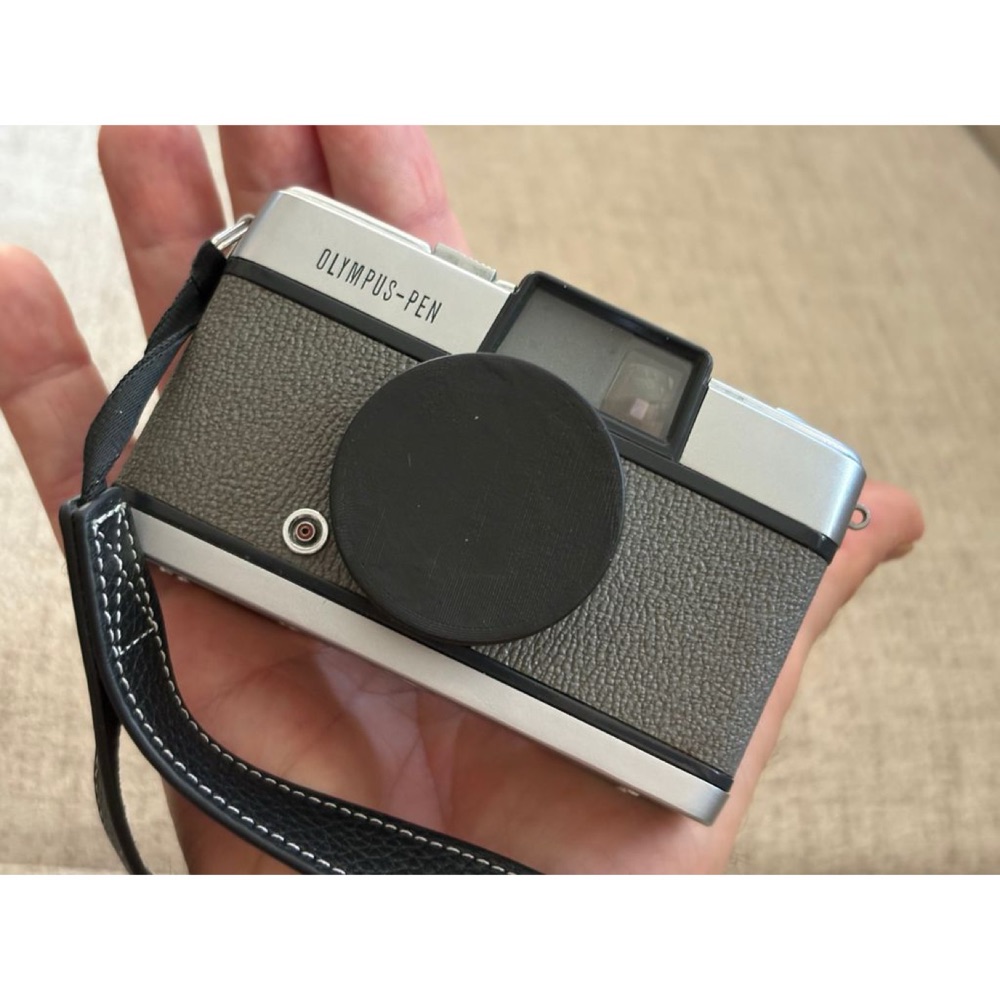 Olympus Pen / Pen S Lens Kapağı ve Parasoley Seti görsel 2