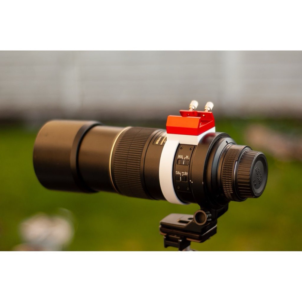 Nikon AF-S Nikkor 300 mm f/4D IF-ED Objektif için Kılavuz Teleskop (Guide Scope) Kelepçesi görsel 2
