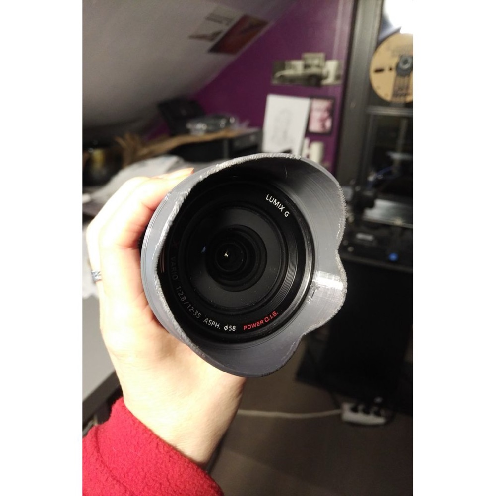 Panasonic Lumix G X Vario 12-35mm f/2.8 için Dar Gölgelik görsel 2