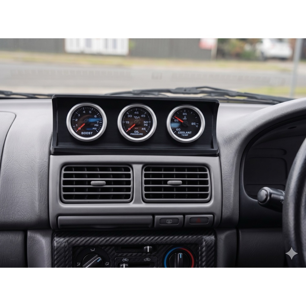 Subaru Impreza WRX GC8 Üçlü Gösterge Yuvası (Üst Kaporta Gözü) görsel 2