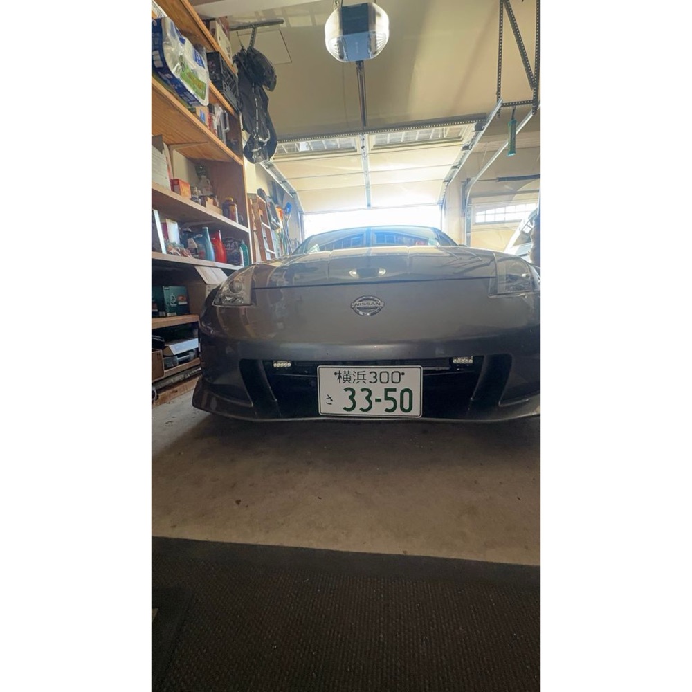 Nissan 350Z Nismo V3 tampon Japon plaka çekme kancası adaptörü görsel 2