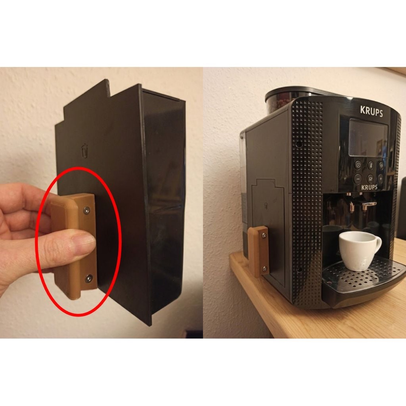 Krups Kahve Makinesi Ergonomik Yan Tutamak Aparati