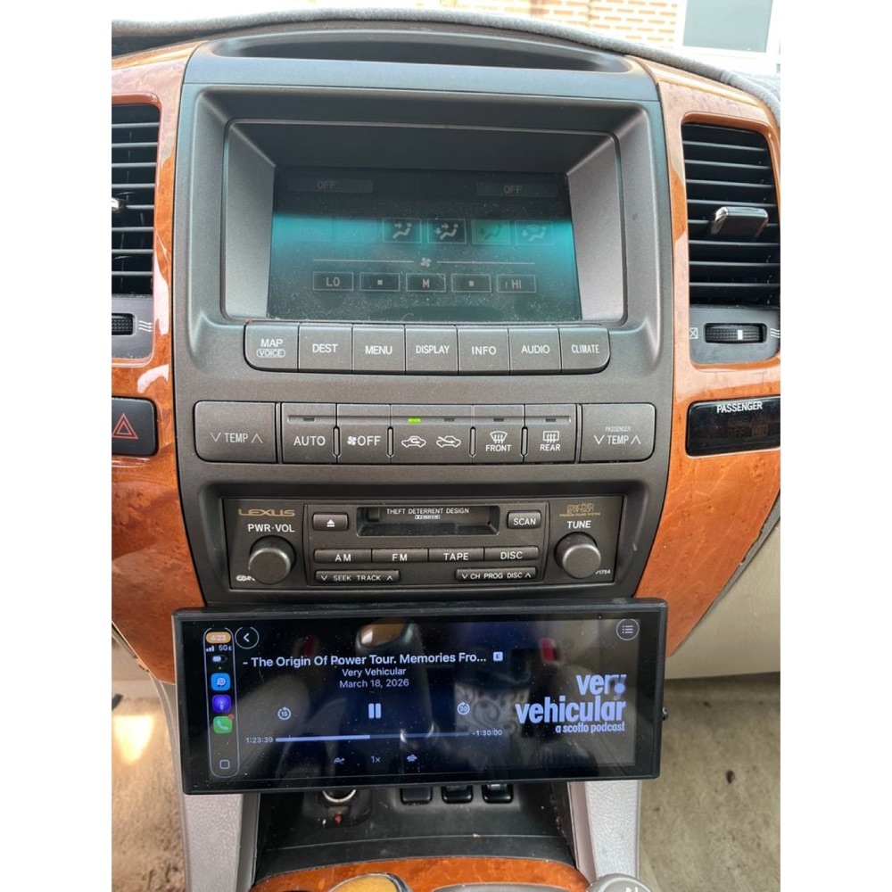 Lexus GX470 9.2" CarPlay Ekran Montajı (Küllük Yerine) görsel 2