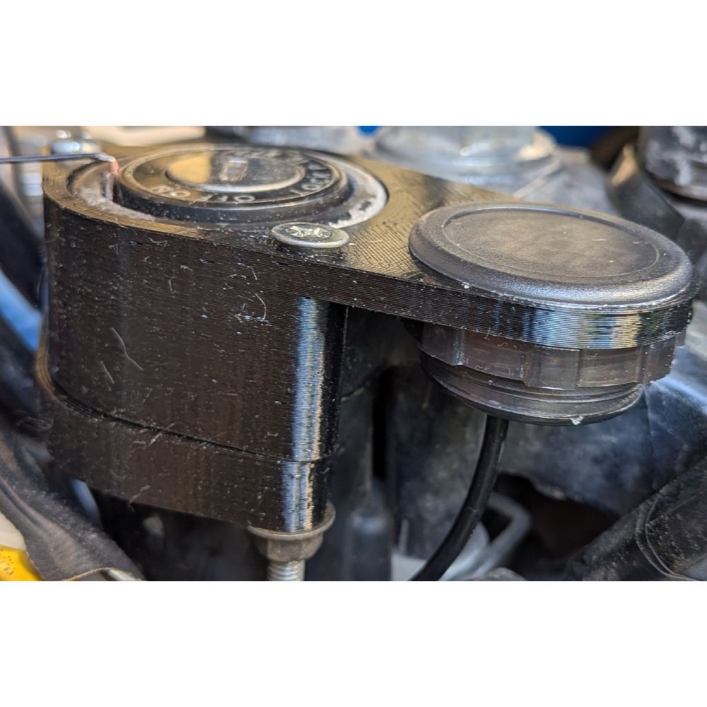 Voltmeter holder for motorcycle. Lock base 45mm, voltmeter 30mm görsel 2