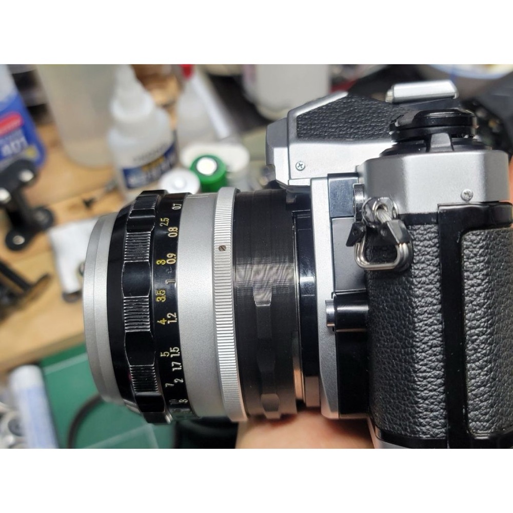 Nikon Pre-AI 50 mm f/1.4 Objektif için AI Dönüşüm Diyafram Halkası görsel 3