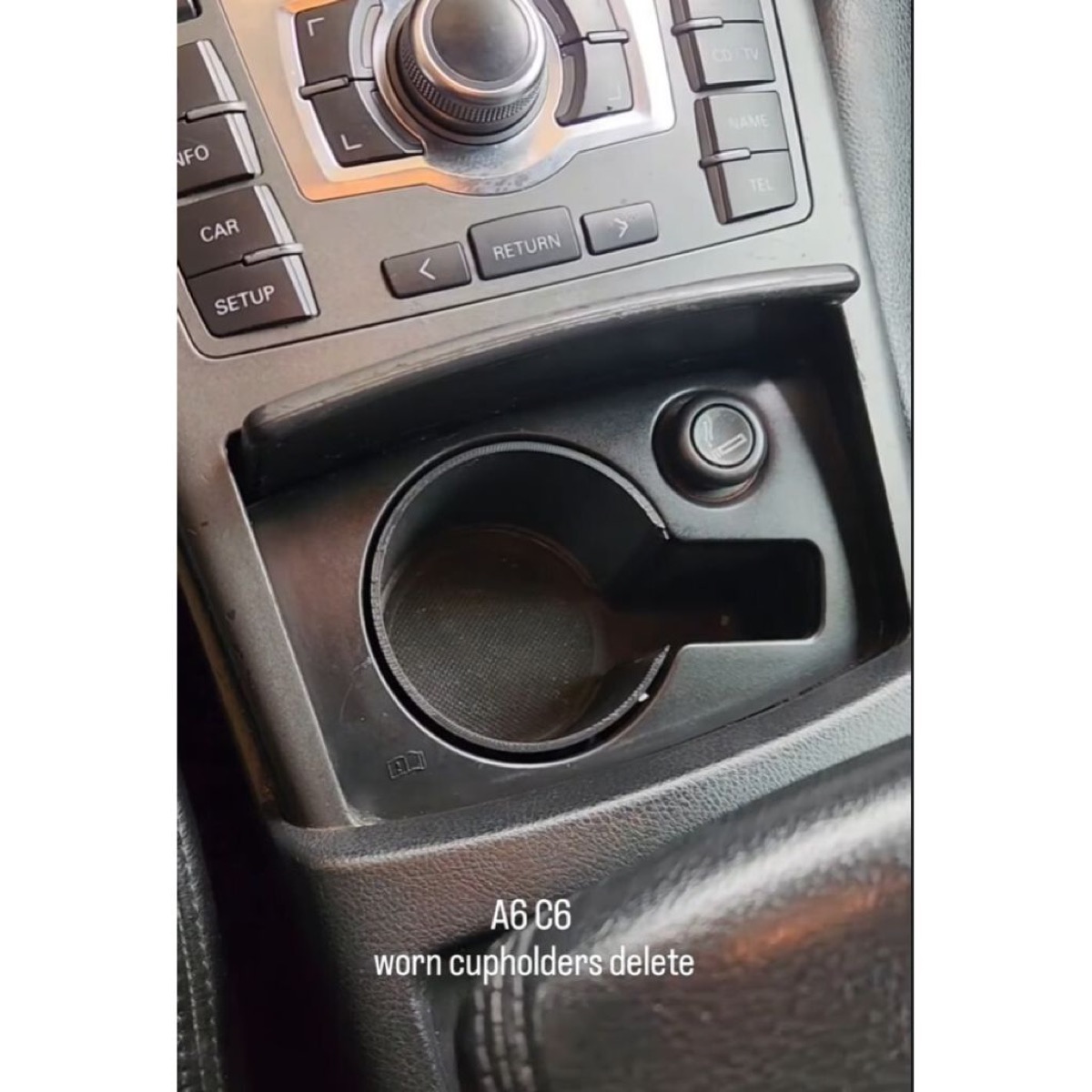 Audi A6 C6 Bardaklık Örtüsü görsel 2
