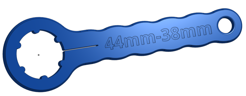 Bisiklet Alt Kasnak (BB) Anahtarı (44mm-38mm, 6 Dişli)
