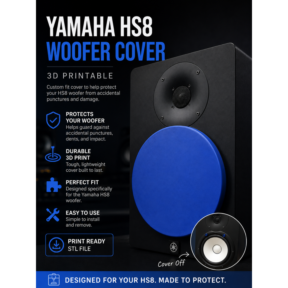 Yamaha HS8 Stüdyo Monitör Woofer ve Arka Port Kapağı