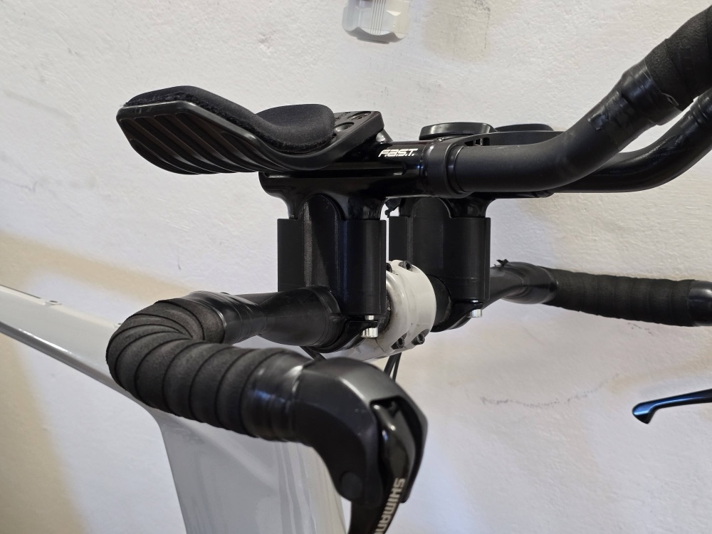 Bisiklet Aerobar Ara Parça Seti (15-75mm Arası Yükseklik, 31,8mm) görsel 3