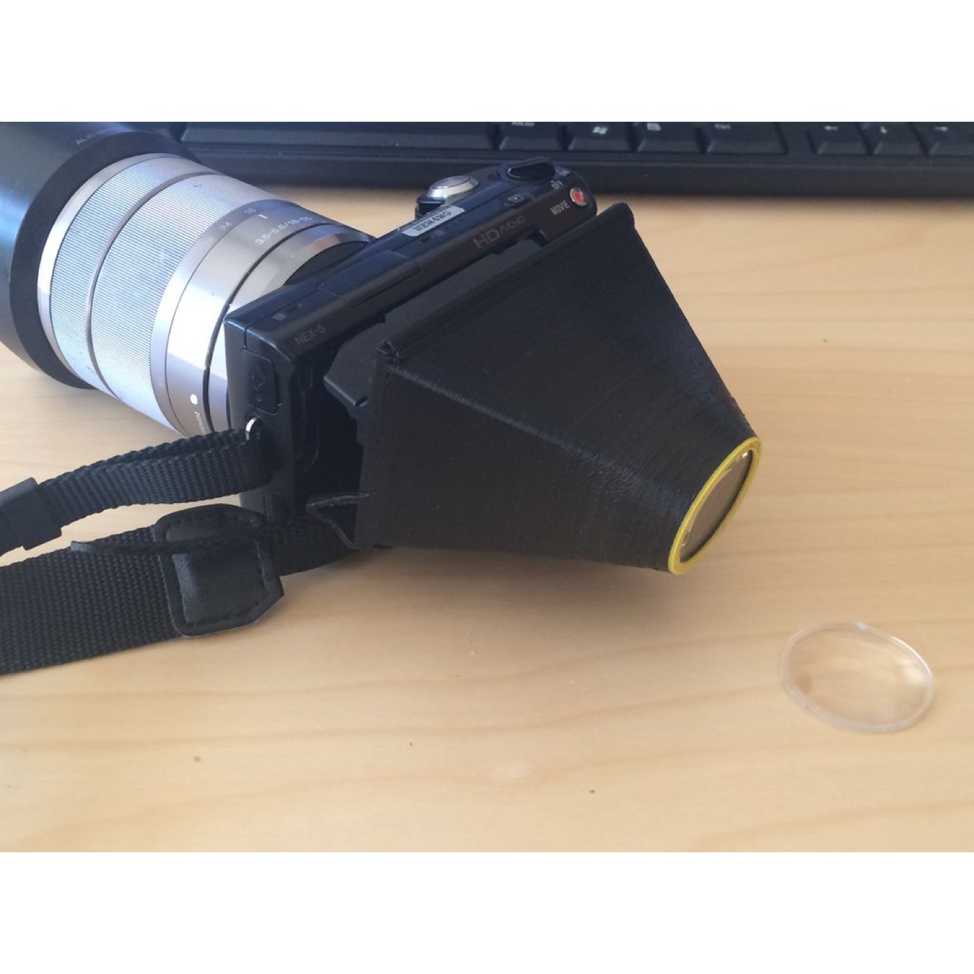 Sony NEX-5 için LCD Ekran Vizörü (Büyüteç Mercek Yuvalı) görsel 2