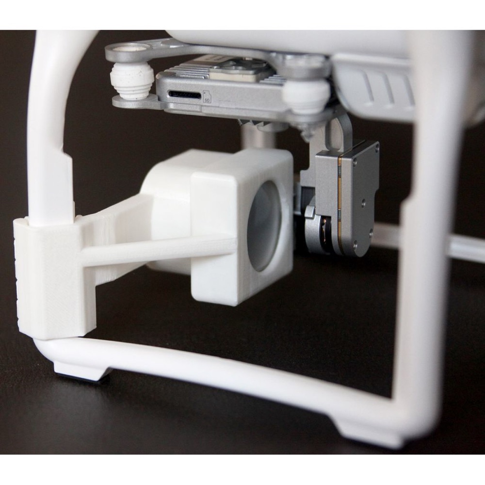 DJI Phantom 3 Kamera ve Gimbal Koruyucu Kapak (Menteşeli Kilit, İniş Ayağına Takılır)