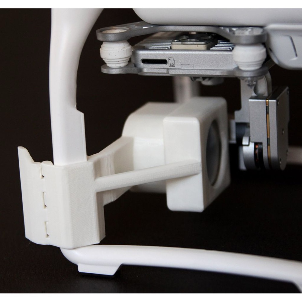 DJI Phantom 3 Kamera ve Gimbal Koruyucu Kapak (Menteşeli Kilit, İniş Ayağına Takılır) görsel 2