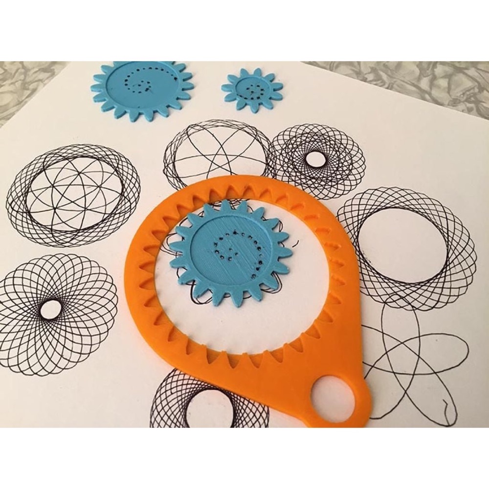 Geometrik Desen Çizim Seti (Dişli Çarklı Çizim Şablonu)