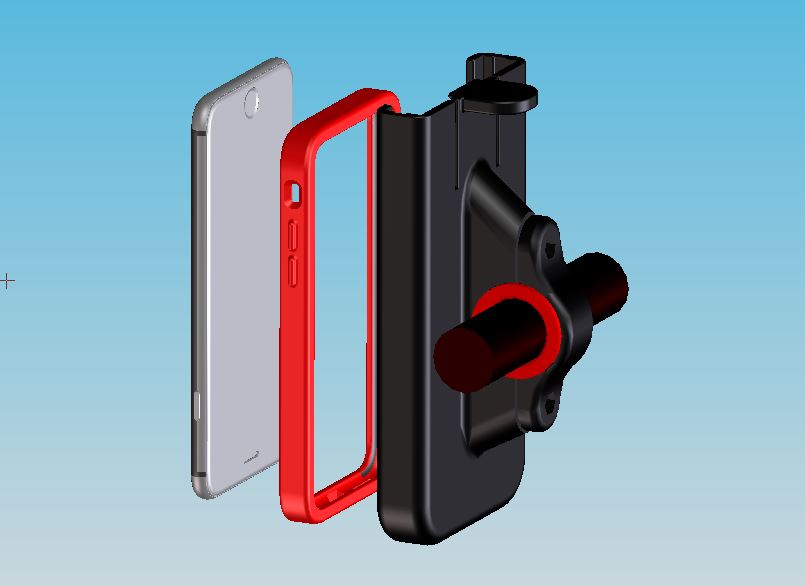 Bisiklet iPhone 6 Bumper Kılıflı Gidon Tutucusu