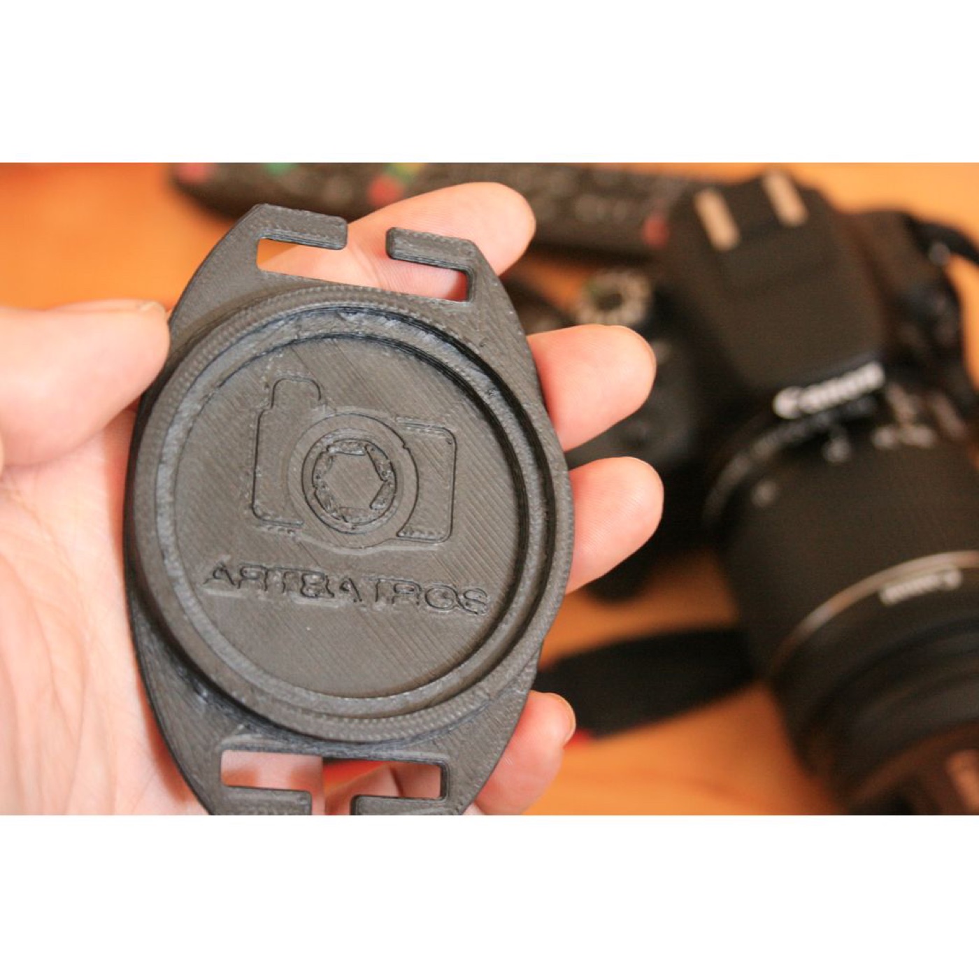 Canon Lensler için 52mm/58mm Çift Ölçü Lens Kapağı Tutucusu