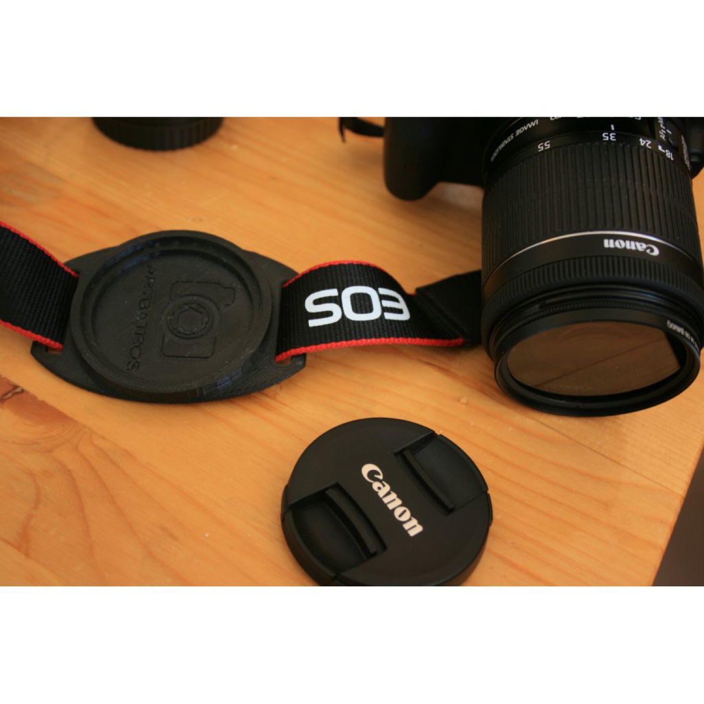 Canon Lensler için 52mm/58mm Çift Ölçü Lens Kapağı Tutucusu görsel 4