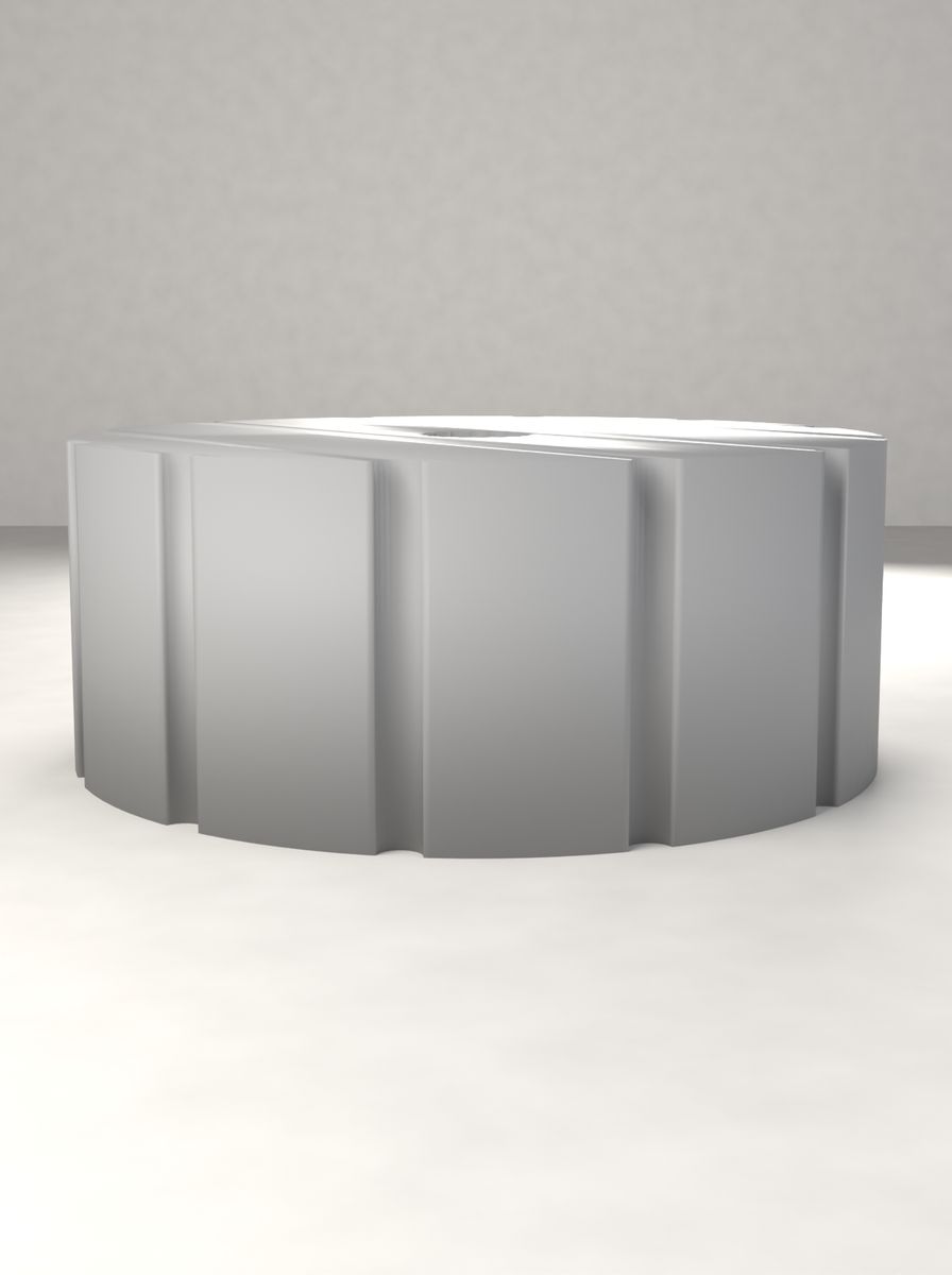 Tırtıllı Yivli Milli Kontrol Düğmesi (40 mm Çap, 16 mm Yükseklik, 6 mm Mil) görsel 2