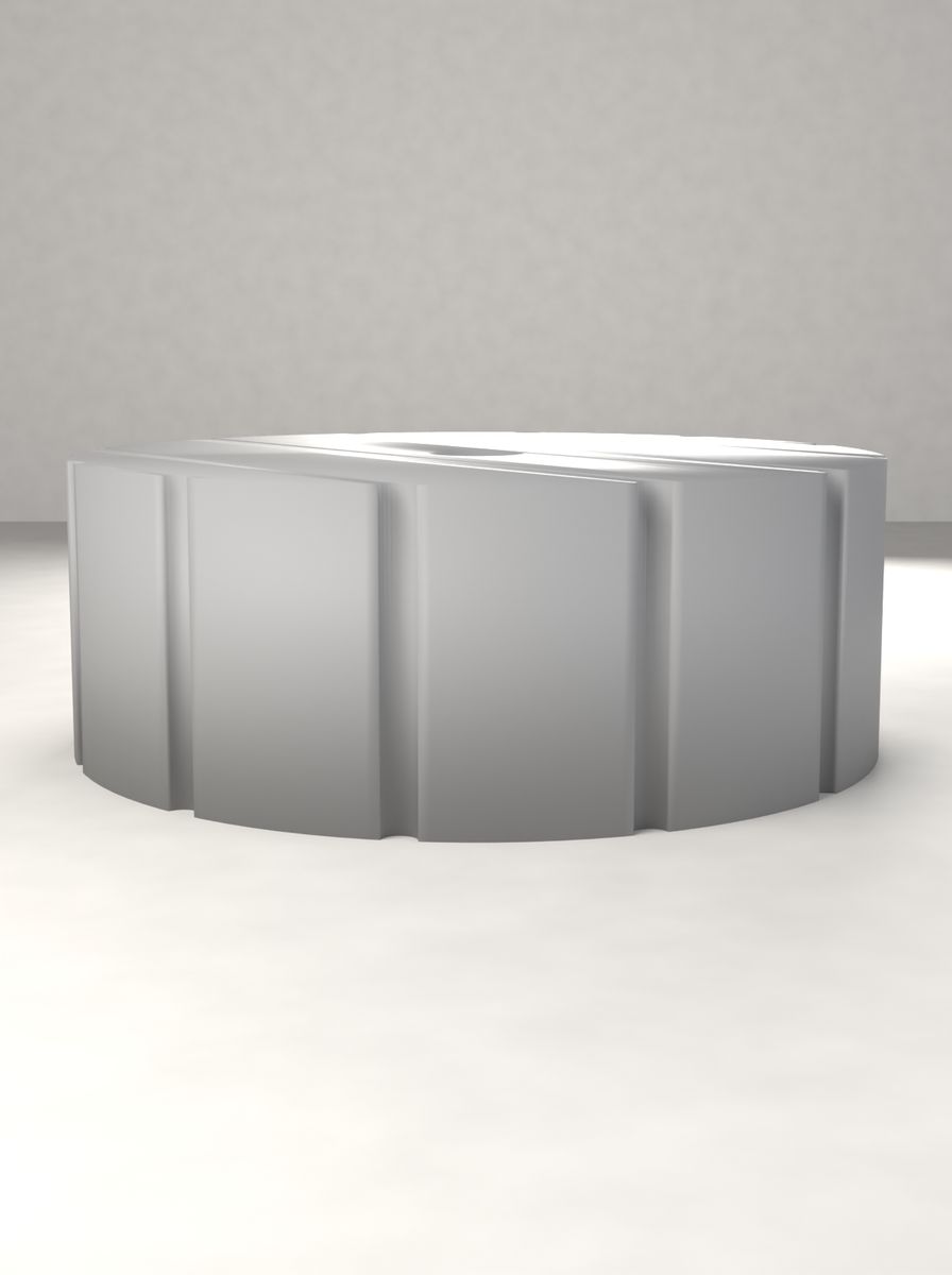 Tırtıllı Yuvarlak Milli Kontrol Düğmesi (50 mm Çap, 18 mm Yükseklik, 6 mm Mil) görsel 2