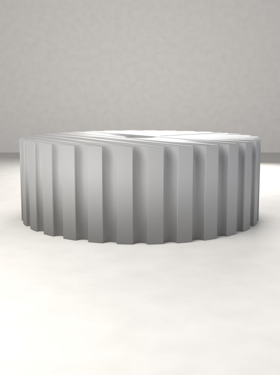Tırtıllı Yuvarlak Milli Kontrol Düğmesi (60 mm Çap, 20 mm Yükseklik, 8 mm Mil, 30 Tırtıl, İşaret Çizgili) görsel 2